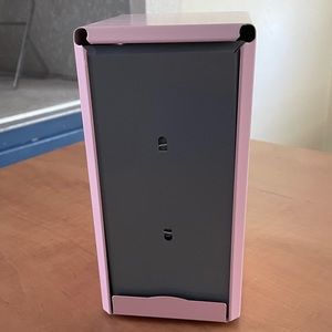 Vintage inspired pink napkin dispenser